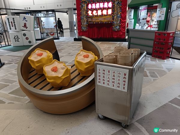 位於香港國際機場入境大堂出面"文化藝術街" 我都係去完旅行返...