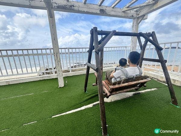 日本沖繩瀨長島，有一望無際的沙灘及海景，係帶小朋友一同放鬆心...