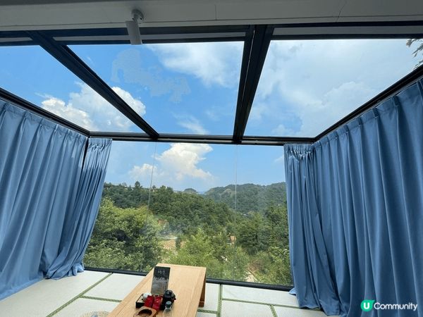 「新豐嶺南紅葉世界」入住獨立別墅星空玻璃房，在天空之境拍照，...