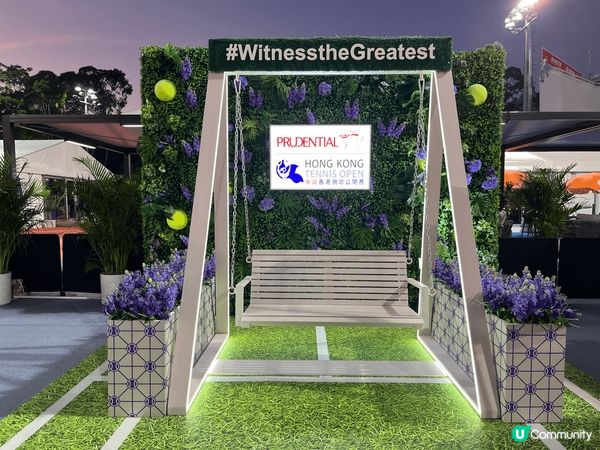 保誠香港網球🎾公開賽，公眾免費入場，好多好靚嘅打卡位，肚餓又...