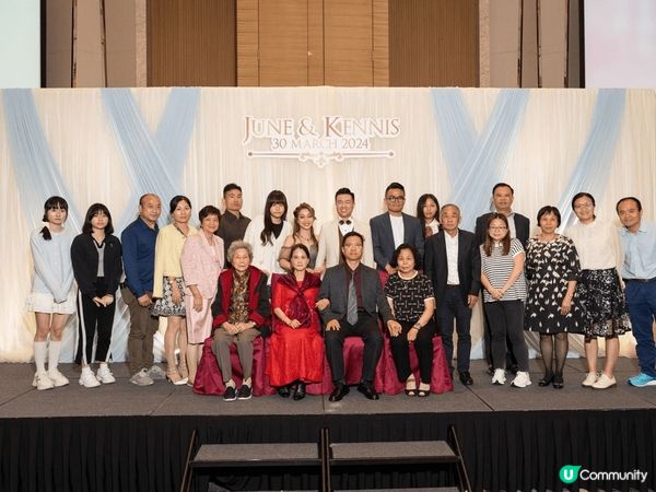 去年朋友婚宴，非常高興
