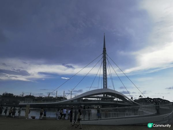 台灣高雄香蕉碼頭及大港橋誇港旋轉橋，值得去