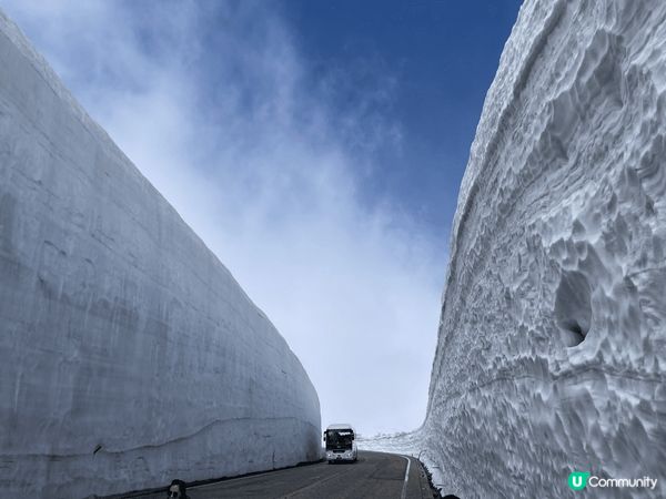 立山黑部之旅，雪山美景很驚艷，山上有太陽也不冷