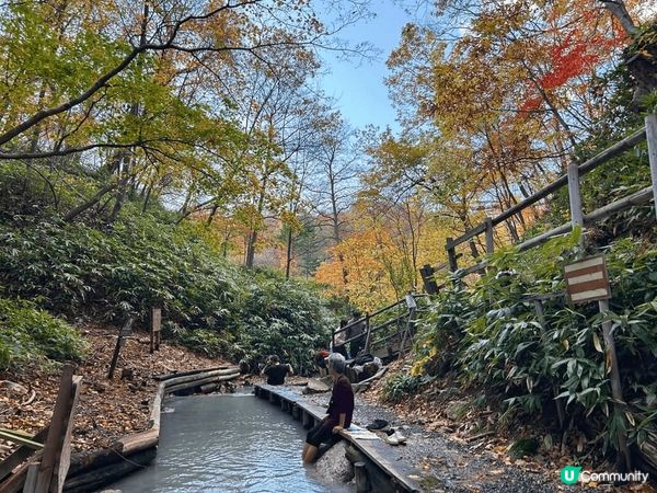 #北海道達人團 的登別秋日小旅行再次造訪「大湯沼川天然足湯｣...