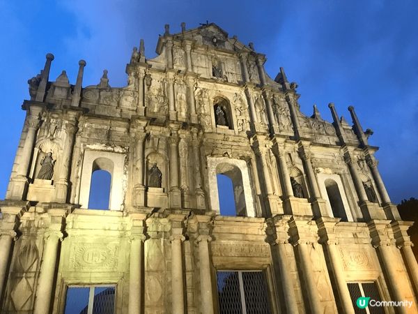 日與夜的大三巴，有著不同的味道，大家緊記要配合時間，才能感受...