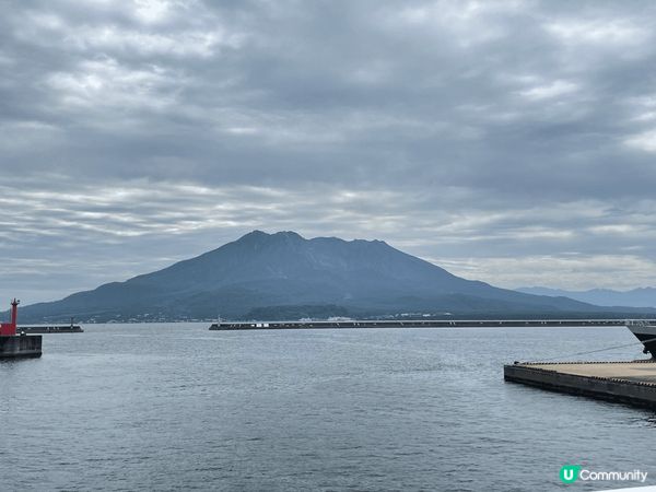 九洲之行：最南端的JR車站，風景如畫⋯⋯；被火山灰/泥埋沒了...