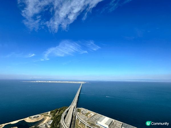 看著大阪關西機場的美景，感覺非常放鬆自在，這裡就是位於大阪機...