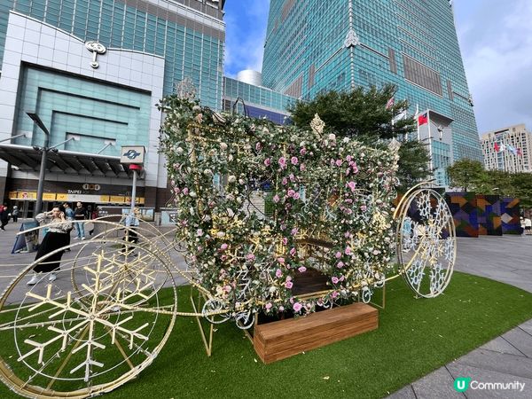 台北101及信義商圈的聖誕夜，步入年底，各家購物中心紛紛開始...