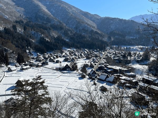 好想冬天過一個白色聖誕，日本白川鄉就真係好有感謝，白雪雪軟棉...