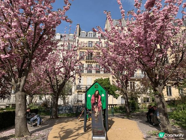 櫻花盛放的時候，在英法兩地浪漫地遊走。