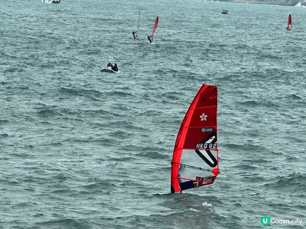 放假出海乘風破浪，到來看看獨木舟風帆比賽，為選手支持打風，別...