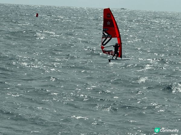 放假出海乘風破浪，到來看看獨木舟風帆比賽，為選手支持打風，別...