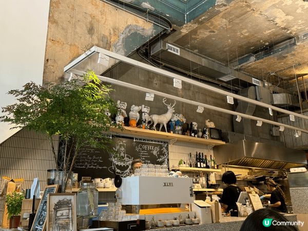 九龍城 南角Cafe將二戰前唐樓活化而成,見到保留了窗花、牌...