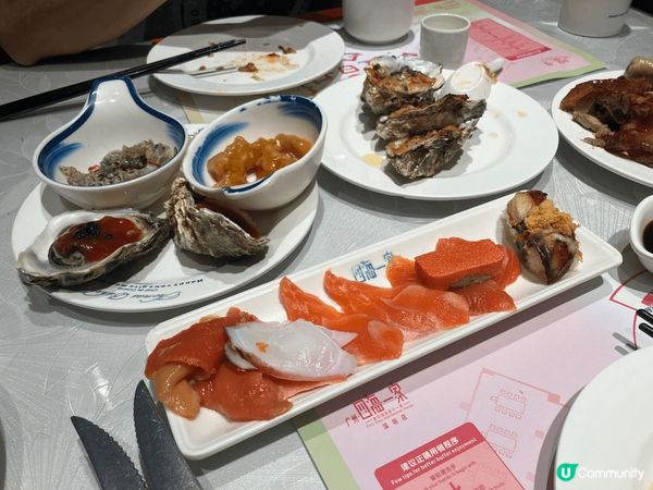 四海一家自助晚餐，性格比高，由17:00-21:00，食足4...