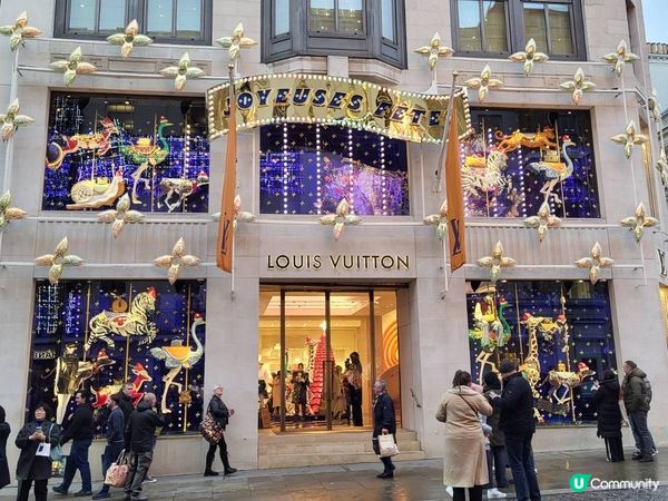 英國倫敦華麗的聖誕裝飾