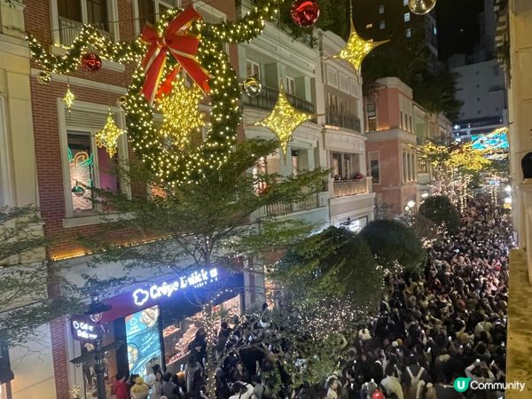 聖誕氣氛🎄香港落雪❄️灣仔囍帖街♥️露台西餐廳🍽️