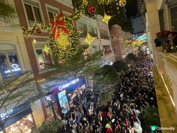 聖誕氣氛🎄香港落雪❄️灣仔囍帖街♥️露台西餐廳🍽️