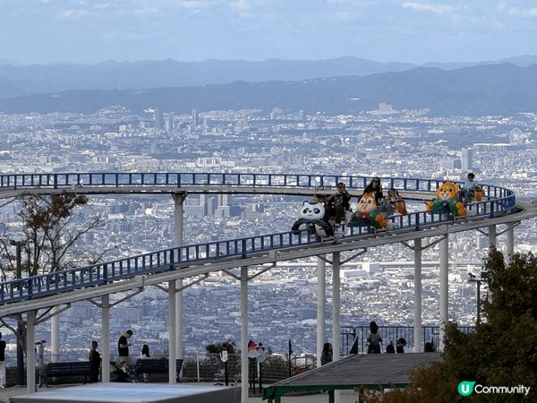 日本奈良生駒山上遊樂園真係好特別！依山而建，風景絕美，遊樂設...