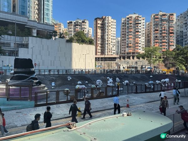 惜水嘉年華有很豐富的禮物和工作坊可參與；觀塘市中心有大量熊貓...