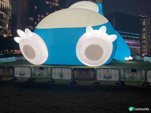 深圳灣人才公園有超大卡比獸，以及比加超等卡通人物可供打卡。