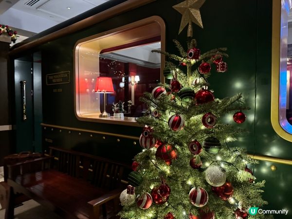 在半島節日列車用餐🚂過一個浪漫的白色聖誕