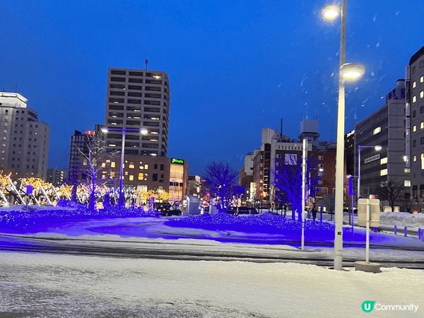 我最喜歡北海道冬天這個地方，周圍都白濛濛一片，每個地方也很美...