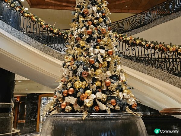 灣仔君悦酒店，氣氛浪漫，超有聖誕氣氛