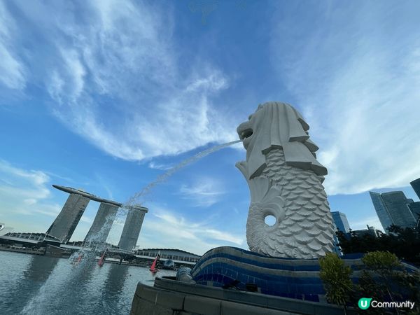 新加坡魚尾獅是一個超受歡迎的打卡熱點！這裡的美景讓人心情愉悅...