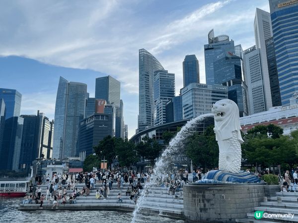 新加坡魚尾獅是一個超受歡迎的打卡熱點！這裡的美景讓人心情愉悅...