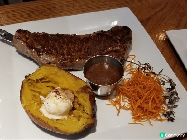 去Outback嘆返客牛扒，配粉糯嘅焗番薯係偶然獎勵自己嘅不...