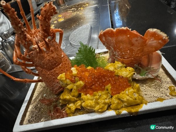 瑩火鐵板燒好出色，龍蝦仲係識郁，跟住刺身超新鮮，鵝肝又超好食...