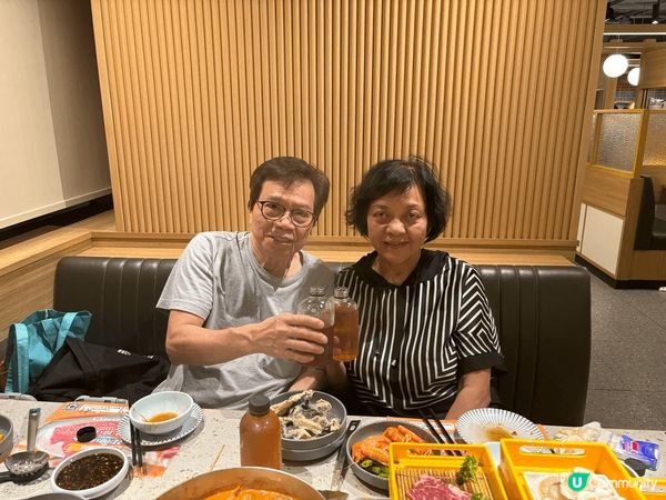 翠園生日宴，壽桃蛋黃蓮容味道好。日本式放題火鍋昧道合適。