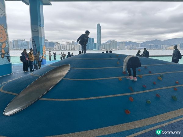 新開嘅東岸公園天橋，全長兩公里，休閑地方可觀賞維景，係一家大...