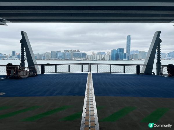 新開嘅東岸公園天橋，全長兩公里，休閑地方可觀賞維景，係一家大...