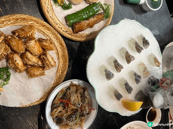 去大陸上食片皮鴨，生魚片丶打邊爐食好嘢，正到爆樣樣都好食