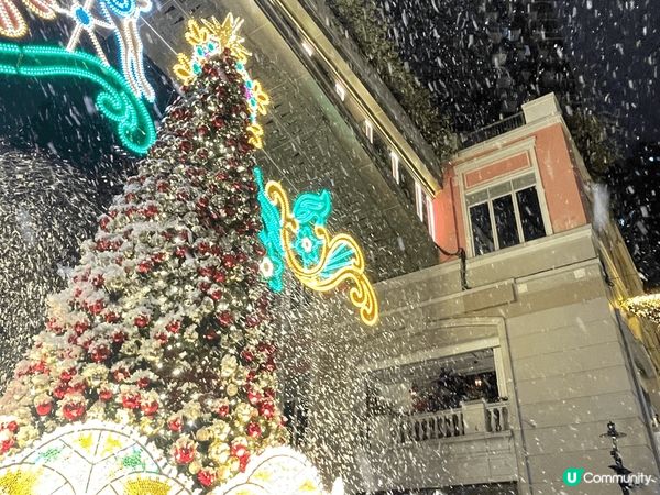 大大棵聖誕樹、巨型聖誕花環、夢幻的雪花圖案與星空，加上濃厚的...