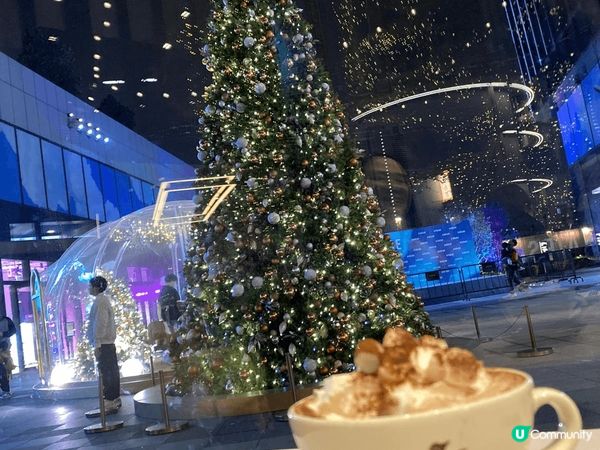 好多商場都有精緻的聖誕主題佈置，包括Airside的戶外聖誕...