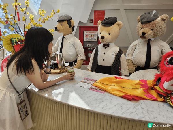 富國島泰迪熊博物館內的咖啡店環境溫馨，充滿泰迪熊元素，餐點精...