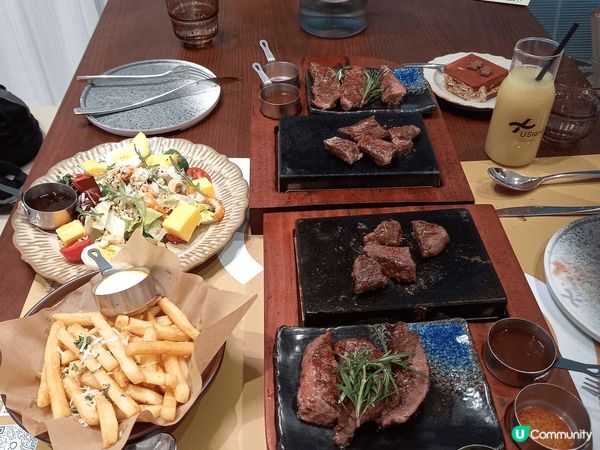珠海萬達廣場，U Stand岩烤牛排色香味俱全，裝修華麗，性...