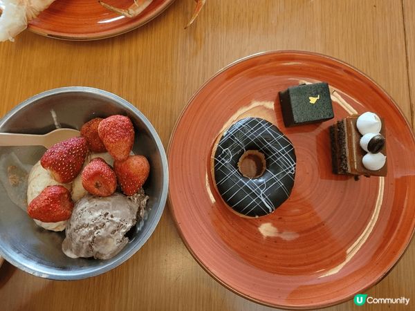 美食甜品係2月中同老公去康得思酒店食下午茶自助餐時影嘅，甜品...