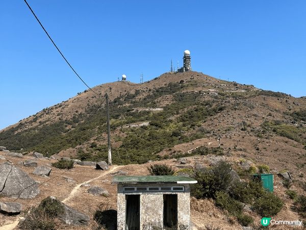 朝早在川龍飲完茶之後行上大帽山，天清氣朗！😎唔難行路亦唔算斜...