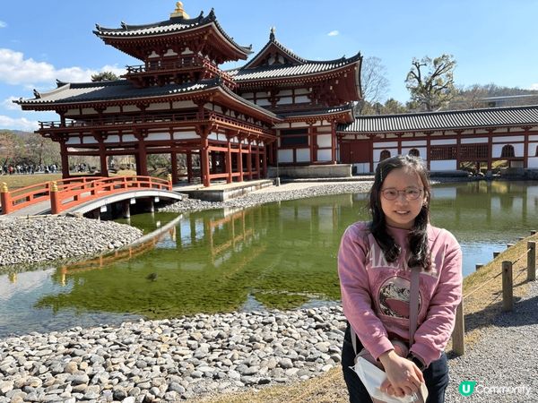 位於日本宇治的平等園，日本的建築風格加上小橋河水，任何的角度...