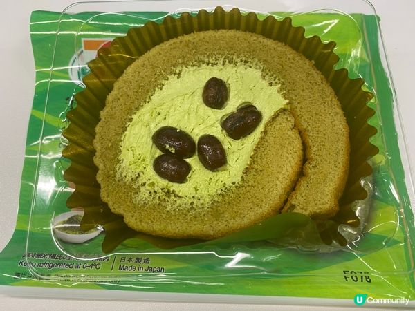 7-11宇治抹茶紅豆蛋糕🍰  食件先😋