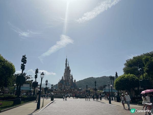 香港迪士尼，德國城堡及歐洲風景