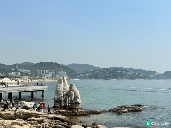 大梅沙一日遊，沙灘附近有幾多打卡位，又可以去附近的鹽田墟食海...