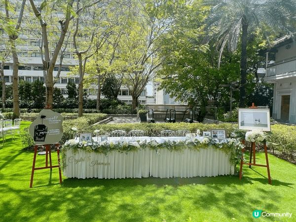 在九龍尖沙咀廣東道1881公館後花園內拍攝是结婚和與拍拖的場...