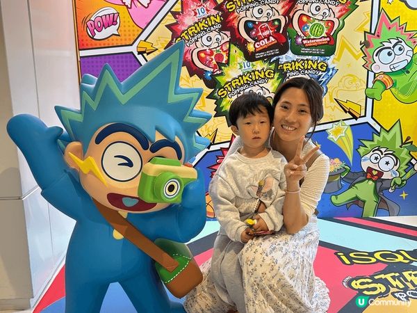 清明節假期帶了姪仔去尖沙咀玩ulifestyle之前換的獎品...