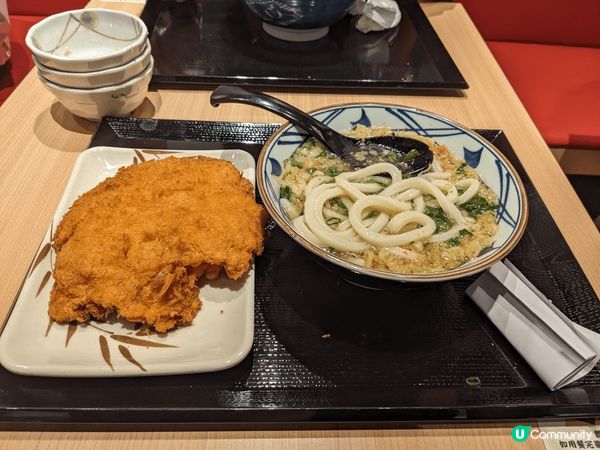 沙田新城市新開食店-丸龜製麵，烏冬鮮鮮即煮，麵質Q彈有口感，...