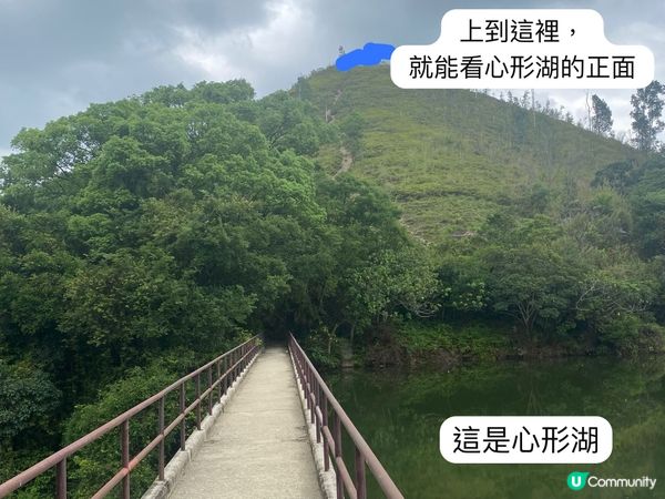 上水心形湖打卡 🗺️❤️看正面和側面心形😍