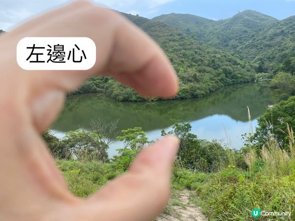 上水心形湖打卡 🗺️❤️看正面和側面心形😍